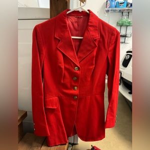 Equestrian Red USA jumping show coat size large